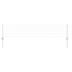 vidaXL Cl&ocirc;ture Euro avec poteau 50 x 0,4 m Acier galvanis&eacute; Argent&eacute;