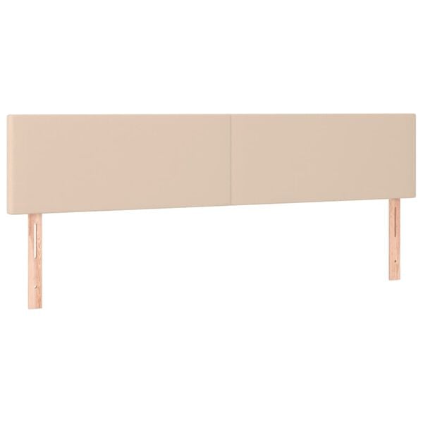vidaXL T&ecirc;tes de lit Cappuccino 180x5x78/88 cm Similicuir
