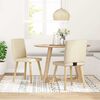 vidaXL Chaises à manger lot de 2 crème tissu