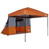 vidaXL Ensemble de Tentes de Camping 2 pcs Orange Taffetas et Tissu