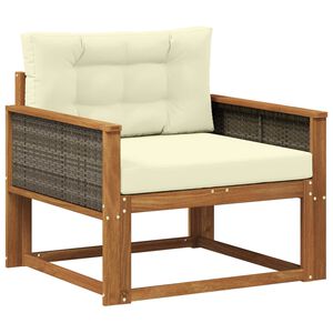 vidaXL Sofa de milieu ext&eacute;rieur Bois d'Acacia Massif Naturel