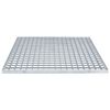 vidaXL Grille Argent 60 x 60 x 2 cm Acier galvanis&eacute; &agrave; chaud