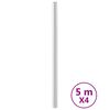 vidaXL Autocollants auto-adh&eacute;sifs pour meuble argent&eacute; 90x500 cm PET