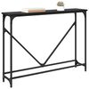 vidaXL Table console Ch&ecirc;ne noir 102 x 23 x 75 cm Bois d'ing&eacute;nierie