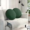 vidaXL Coussins de si&egrave;ge 2 pcs Vert fonc&eacute; &Oslash; 50 cm