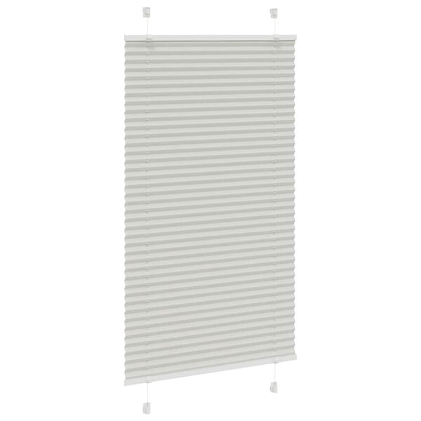 vidaXL Store pliss&eacute; gris clair 75x150 cm largeur du tissu 74,4 cm