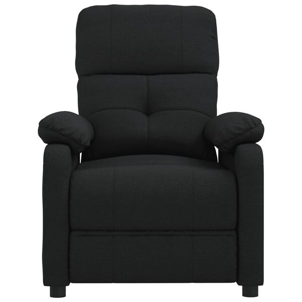 vidaXL Fauteuil inclinable Noir Tissu