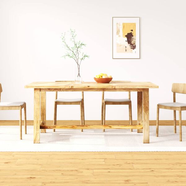 vidaXL Table &agrave; manger Bois de manguier massif 180 cm