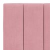 vidaXL Lit avec matelas Hanko rose 180x200 cm velours