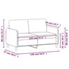 vidaXL Canap&eacute; &agrave; 2 places Rouge bordeaux 120 cm Tissu