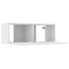 vidaXL Meubles TV 4 pcs blanc 80x30x30 cm bois d'ingénierie