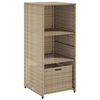vidaXL Armoire de rangement de jardin beige 50x55x115cm r&eacute;sine tress&eacute;e