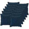 vidaXL Housse de coussin 12 pc HOUTEN Bleu 40 x 40 cm