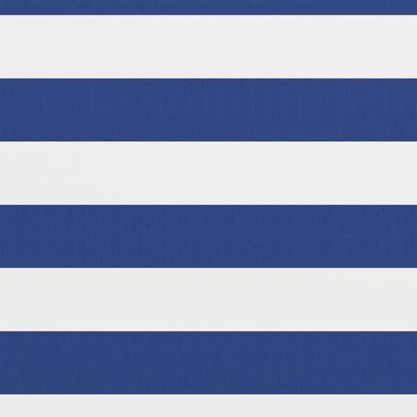 vidaXL &Eacute;cran de balcon Blanc et bleu 75x600 cm Tissu Oxford