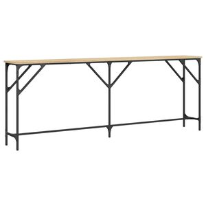 vidaXL Table console ch&ecirc;ne sonoma 200x29x75 cm bois d'ing&eacute;nierie