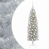 vidaXL Sapin de No&euml;l artificiel &eacute;troit avec boules 180 cm 300 LED