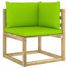 vidaXL Salon de jardin 7 pcs avec coussins bois de pin impr&eacute;gn&eacute;