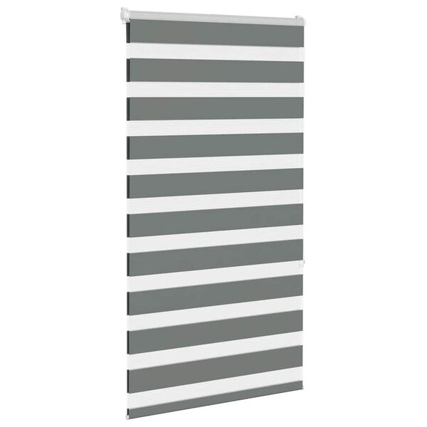vidaXL Store z&egrave;bre gris fonc&eacute; largeur du tissu 75,9 cm polyester