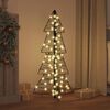 vidaXL Sapin de No&euml;l avec 100 LED Blanc chaud 120 cm Rotin