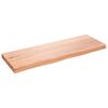 vidaXL Comptoir de salle de bain marron 80x30x(2-4) cm bois trait&eacute;