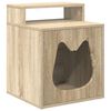 vidaXL Maison pour chat Sonoma 42,5 x 40 x 53,5 cm Bois d'ing&eacute;nierie