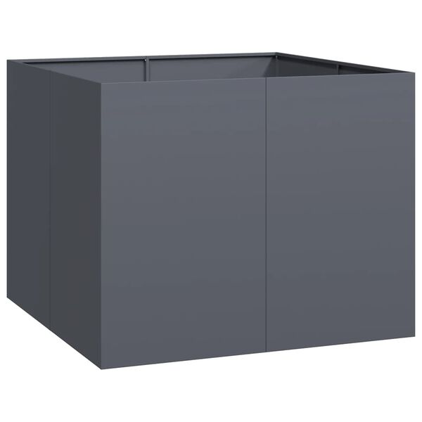 vidaXL Jardini&egrave;re anthracite 100x100x80 cm acier