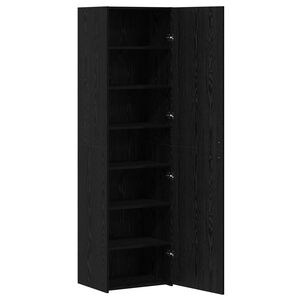 vidaXL Haut Armoire 2 pcs Ch&ecirc;ne noir 50 x 42,5 x 185 cm