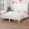 vidaXL Cadre de lit sans matelas blanc bois massif 160x200 cm