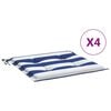 vidaXL Coussins de chaise de jardin lot de 4 40x40x4 cm