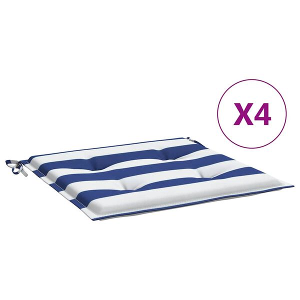 vidaXL Coussins de chaise de jardin lot de 4 40x40x4 cm