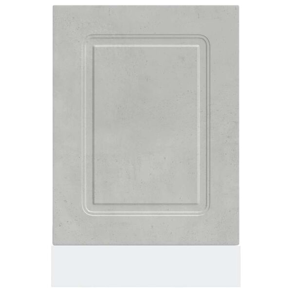 vidaXL Panneau de lave-vaisselle Kalmar gris b&eacute;ton 45x1,5x67 cm