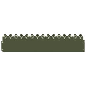 vidaXL Bordures de pelouse 10 pc 103 x 0,05 x 22 cm Acier Vert olive
