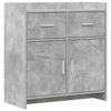 vidaXL Buffet Gris b&eacute;ton 75 x 36 x 80 cm Bois d'ing&eacute;nierie