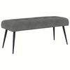 vidaXL Banc avec capitonnage bouton Gris fonc&eacute; 110 x 40 x 46 cm