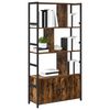 vidaXL &Eacute;tag&egrave;re Ch&ecirc;ne fum&eacute; 80 x 30 x 155,5 cm Bois d'ing&eacute;nierie