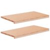 vidaXL Appuis de fen&ecirc;tre 2 pc Naturel 80x 40 x 2 cm