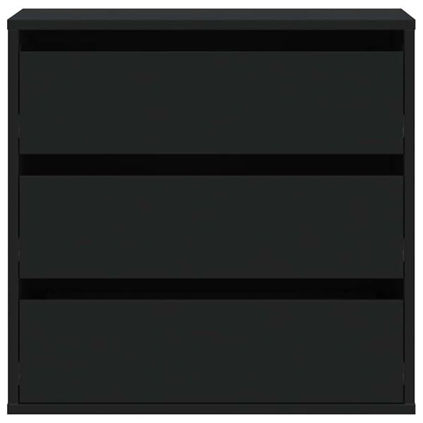 vidaXL Commode d'angle noir 60x41x58 cm bois d'ing&eacute;nierie