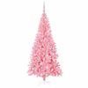 vidaXL Sapin de No&euml;l avec 300 LED avec support Rose 210 cm PVC