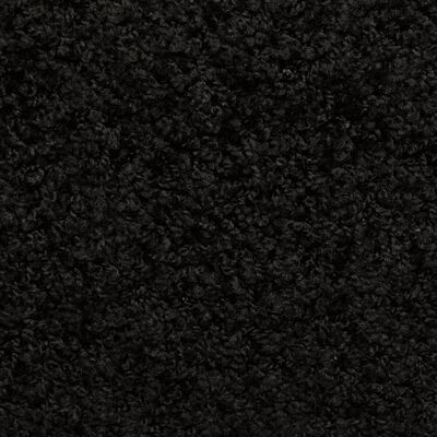 vidaXL Tapis d'escalier 15 pcs 65x21x4 cm Noir