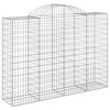 vidaXL Paniers à gabions arqués 40 pcs 200x50x140/160 cm Fer galvanisé