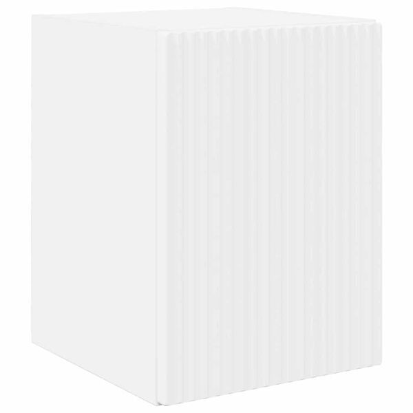 vidaXL Meuble TV mural Blanc 30 x 31 x 40 cm Bois d'ing&eacute;nierie