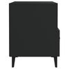 vidaXL Tables de chevet 2 pcs Noir Bois d'ingénierie