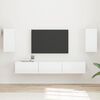 vidaXL Ensemble meuble TV 5 pcs Blanc brillant Bois d'ing&eacute;nierie