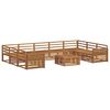 vidaXL Ensembles de canap&eacute;s 10 pcs Naturel Bois d'Acacia Massif
