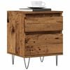 vidaXL Tables de chevet 2 pcs vieux bois 40x35x50 cm bois d&rsquo;ing&eacute;nierie