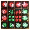 vidaXL Ensemble de Boules de No&euml;l 40 pcs Rouge et vert Plastique