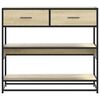 vidaXL Table console chêne sonoma 90x35x80 cm bois d'ingénierie