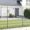 vidaXL Clôture de jardin 3 pcs Gris 170 x 225 cm
