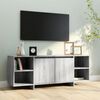 vidaXL Meuble TV sonoma gris 130x35x50 cm bois d'ing&eacute;nierie