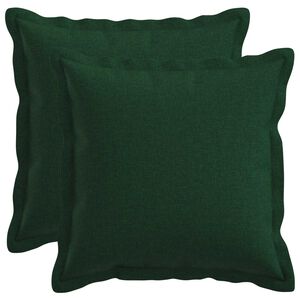 vidaXL Housse de coussin 2 pc HOUTEN Vert fonc&eacute; 30 x 30 cm